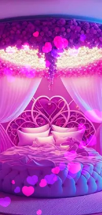 Decoration Purple Light Live Wallpaper