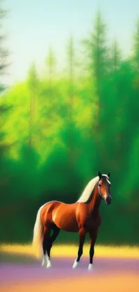Horse Natural Landscape Sorrel Live Wallpaper