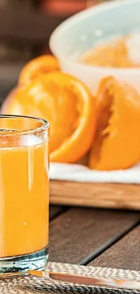 orange juice  Live Wallpaper