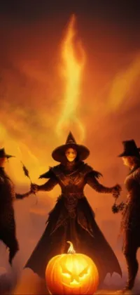 Orange Fire Flame Live Wallpaper