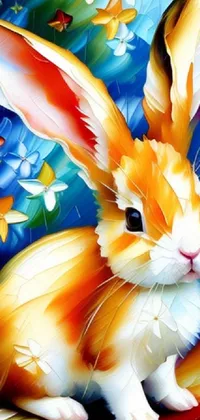 Rabbit Orange Organism Live Wallpaper