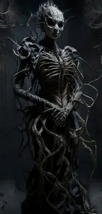 Rib Art Monochrome Live Wallpaper