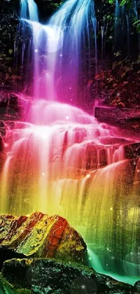 Waterfall Rainbow Live Wallpaper