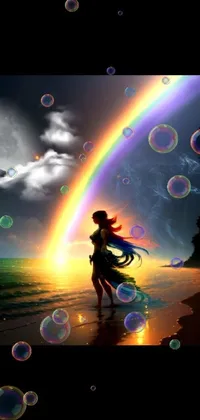 dark rainbow Live Wallpaper