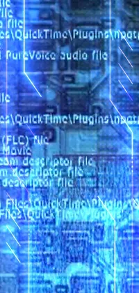 Blue Azure Font Live Wallpaper