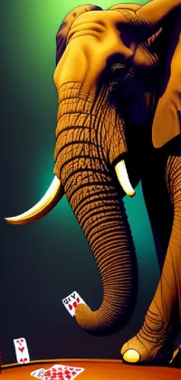 Elephant Organism Gesture Live Wallpaper