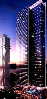 Skyscraper Building Sky Live Wallpaper
