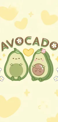 avocado cute Live Wallpaper