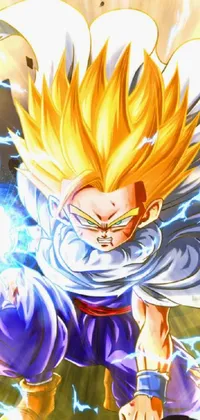 Download Vegeta in his powerful Super Saiyan 2 form Wallpaper