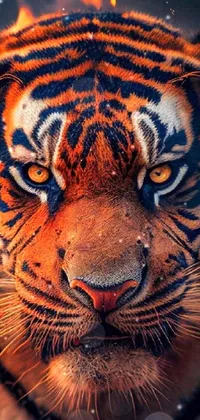 Fire tiger Live Wallpaper