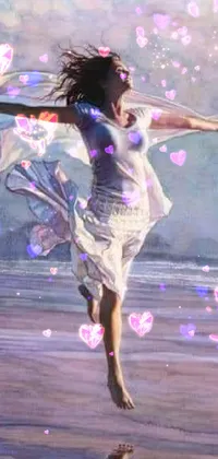 Dance Purple Flash Photography Live Wallpaper