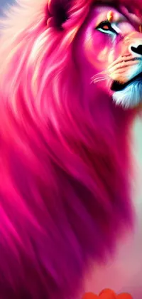 Pink Lion Live Wallpaper