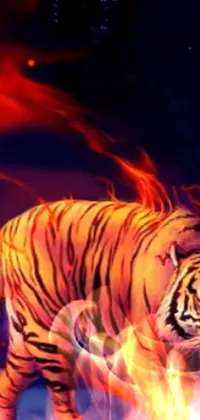 Siberian Tiger Bengal Tiger Light Live Wallpaper - download