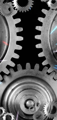 silver gears Live Wallpaper