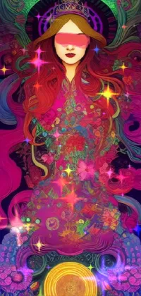Purple Pink Art Live Wallpaper