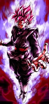 Cartoon Purple Art Live Wallpaper
