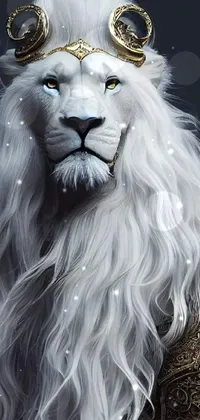 White Lion King Live Wallpaper