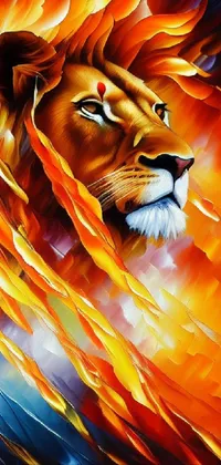 Orange Carnivore Roar Live Wallpaper
