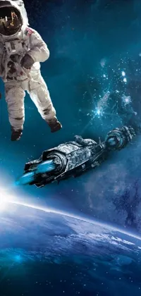 World Astronaut Flash Photography Live Wallpaper