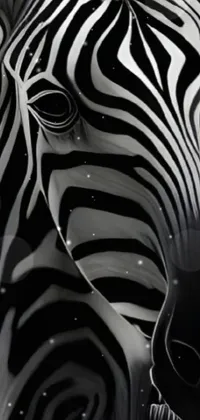 Zebra Art Eyelash Live Wallpaper