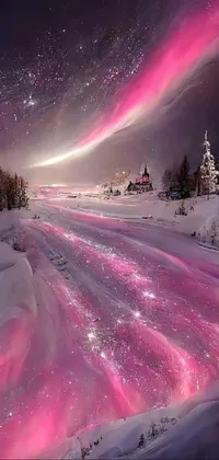 pink sky Live Wallpaper