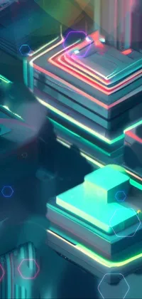 Abstract and cyberspace  Live Wallpaper