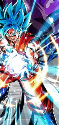 Goku Super Saiyan Blue Kaioken Style Digital Graphic · Creative