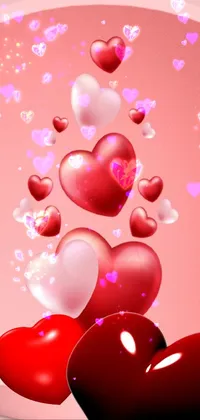 hearts, love, and gems Live Wallpaper