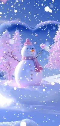 Snowman Snow Vertebrate Live Wallpaper