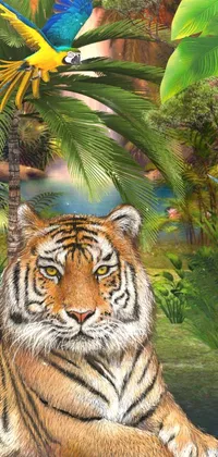 Angry Tiger Live Wallpaper - free download