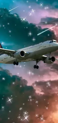 flying in the sunset Live Wallpaper