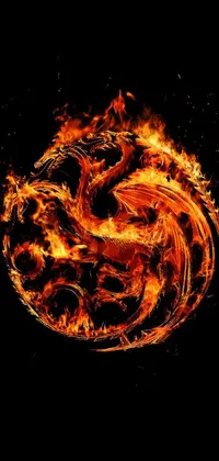 Orange Amber Fire Live Wallpaper