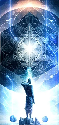 World Light Blue Live Wallpaper