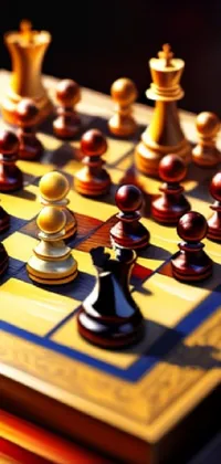 Chessboard Chess Wood Live Wallpaper - free download