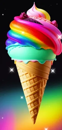 Food Ice Cream Cone Ice Cream Live Wallpaper - free download