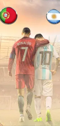 ronaldo vs messi Live Wallpaper - free download