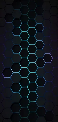 Aqua Symmetry Electric Blue Live Wallpaper