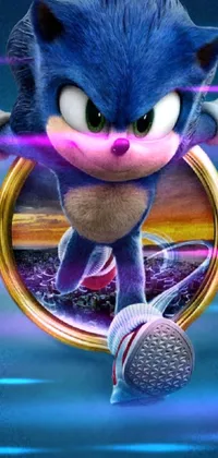 Purple Blue Felidae Live Wallpaper