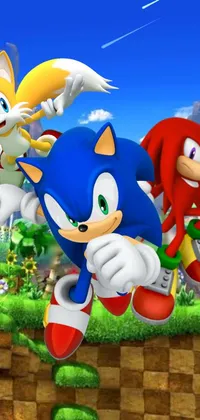 Sky Sonic The Hedgehog Cartoon Live Wallpaper