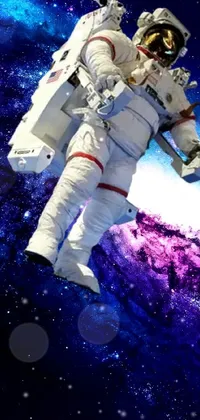 Astronaut World Blue Live Wallpaper