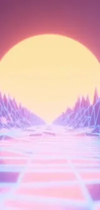 Sky Purple Afterglow Live Wallpaper