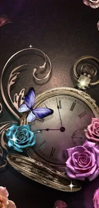 Flower Purple Petal Live Wallpaper