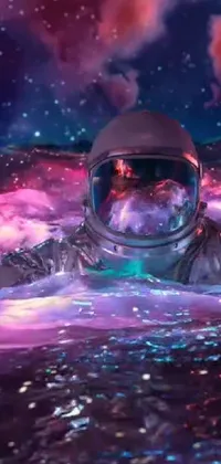 Atmosphere Liquid Purple Live Wallpaper