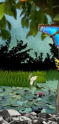 Water Plant Pollinator Live Wallpaper