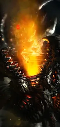 Organism Fire Flame Live Wallpaper