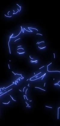 Black Lighting Art Live Wallpaper