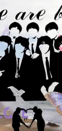 White Human Black Live Wallpaper