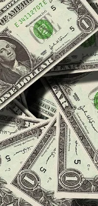 Saving Dollar White Live Wallpaper