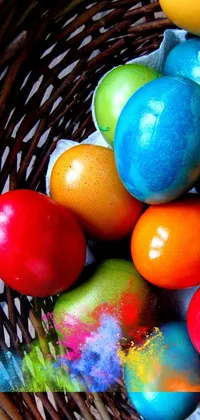 Easter Easter Egg Electric Blue Live Wallpaper