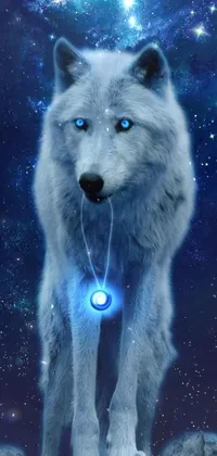 Carnivore Blue Wolf Live Wallpaper